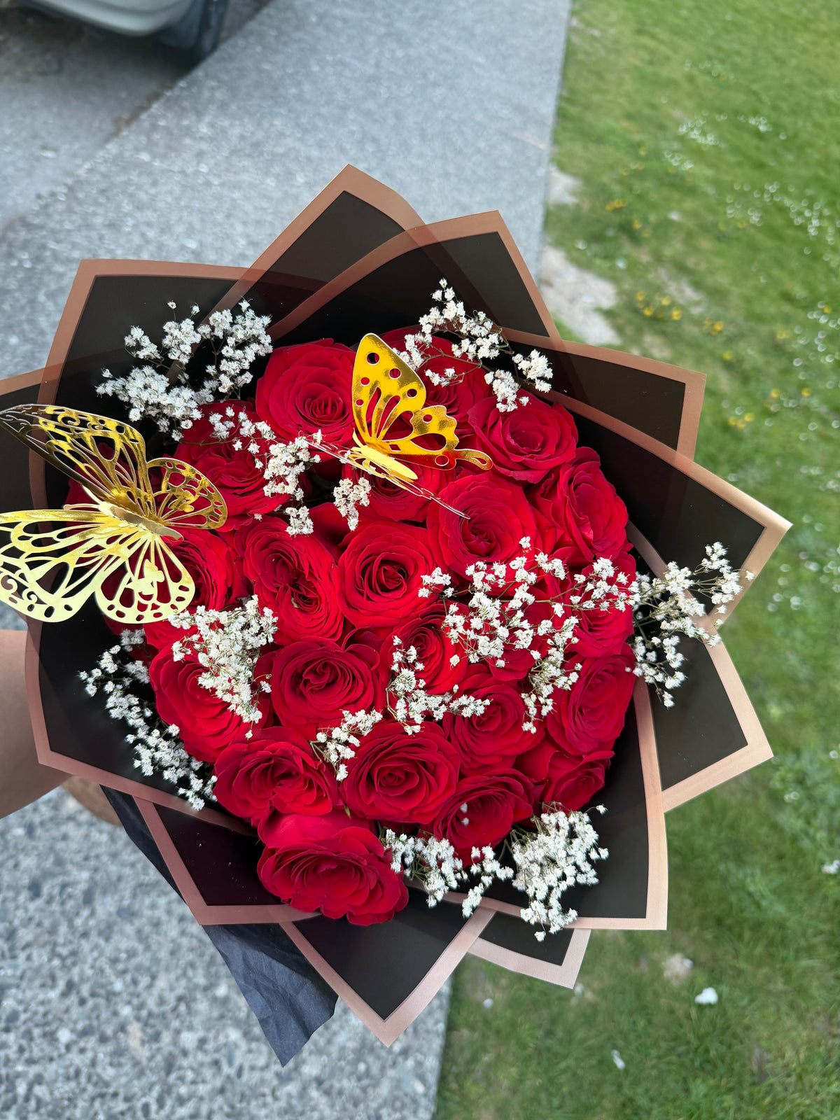 24 Red Roses Bouquet in Surrey | Luxury Rose Gift